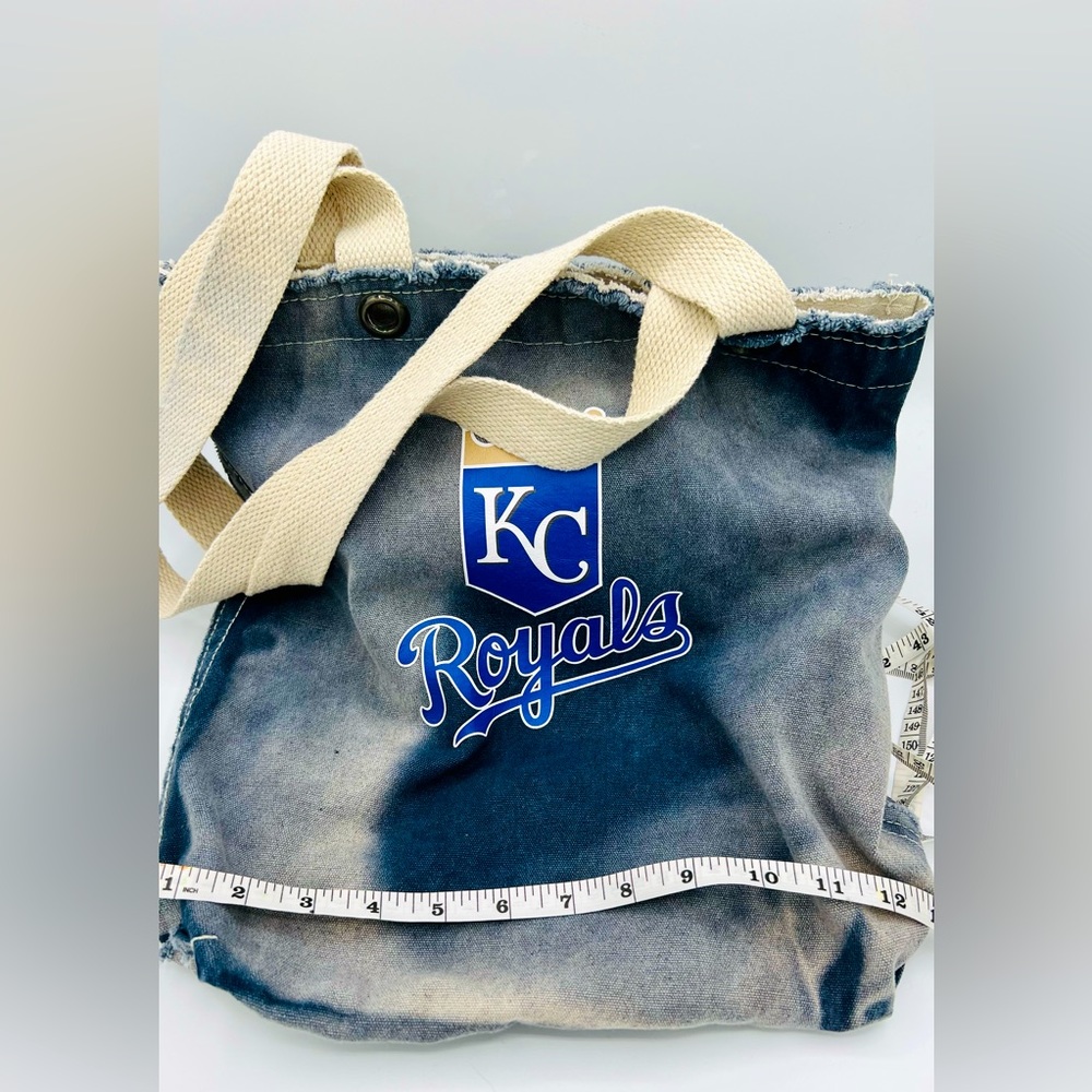 🌺Pro•FAN•ity by Littlearth KC Royals Distressed Denim Hobo Shoulder Bag🌸🌺